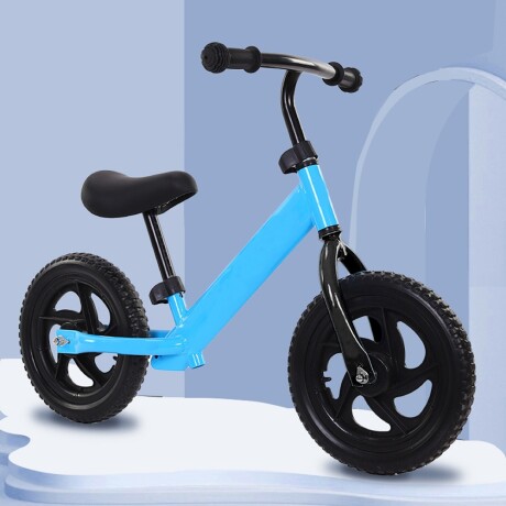Bicicleta Infantil Sin Pedales Rodado 12 para Niño y Niña Celeste