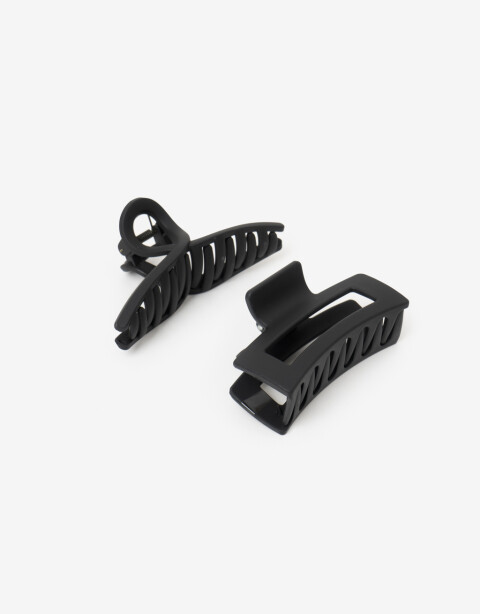 Broches Sets Acrilico Set De Broches Matte - Negro