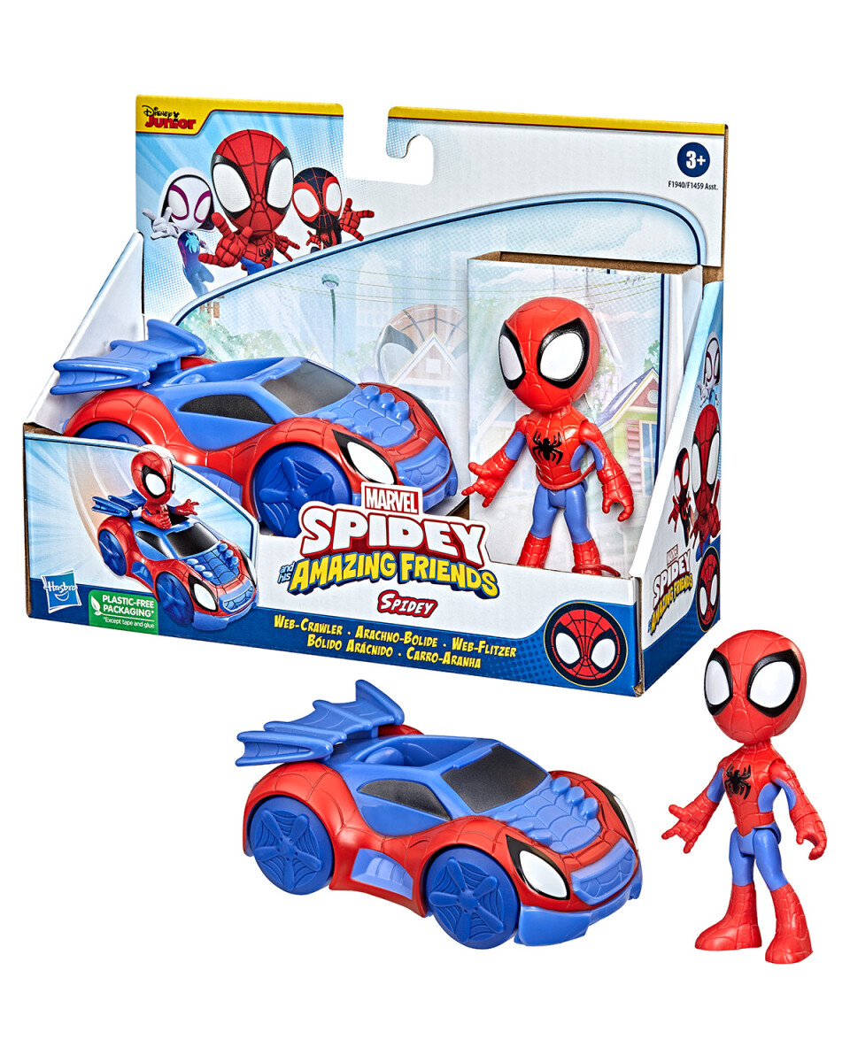Figura y vehículo Spidey and His Amazing Friends Hasbro - Spidey 