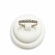 Anillo medio sin fin con brillantes Anillo medio sin fin con brillantes