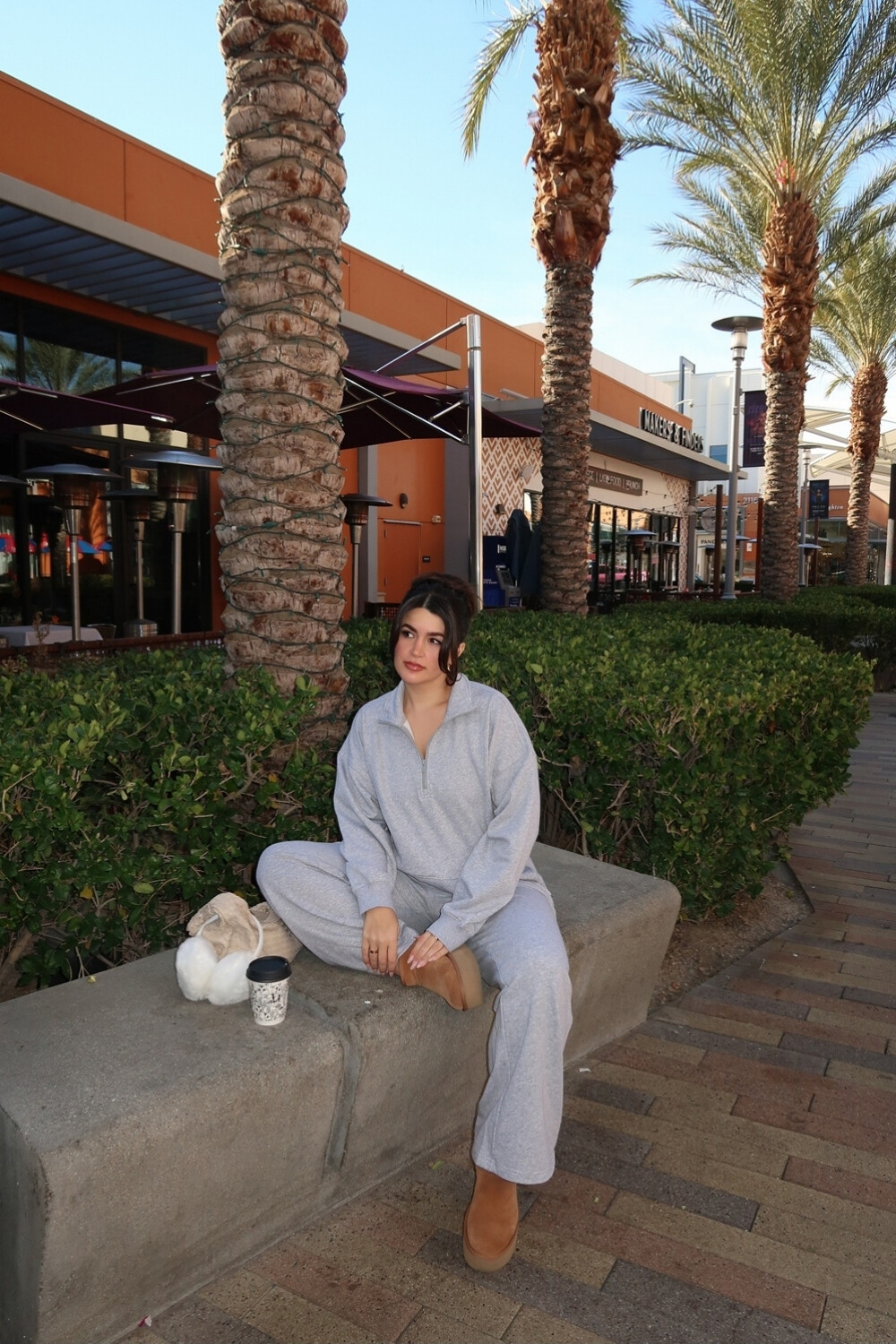 Year Round Terry Wide Leg Sweatpant Classic Grey Heather