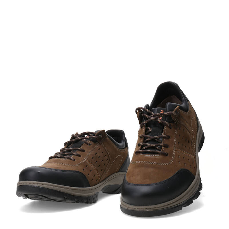 Championes de Hombre Freeway Zapato Casual Terra Marrón (Nobuk)