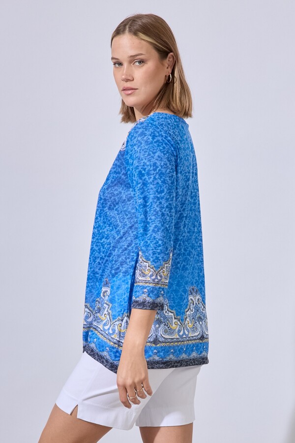 Blusa Brillo AZUL/MULTI