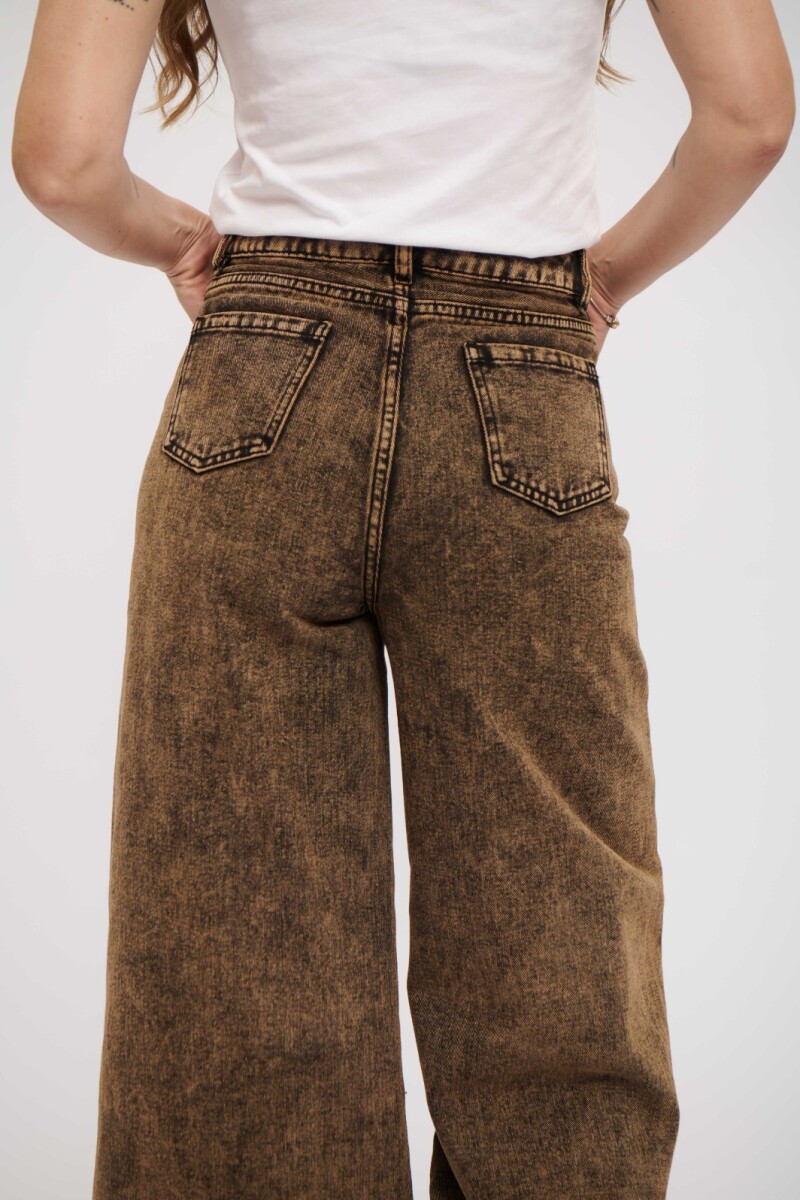 JEAN CICI WIDE LEG MARRÓN