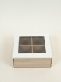 Caja Para Té Tea, 4 Separadores Color Unico