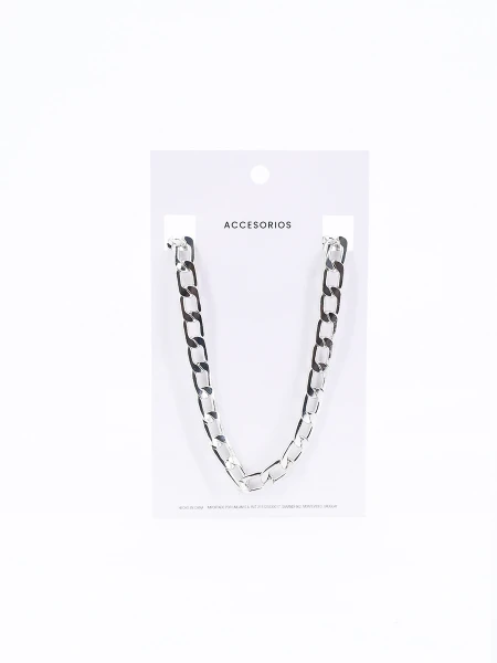 COLLAR ESLABON PLATEADO