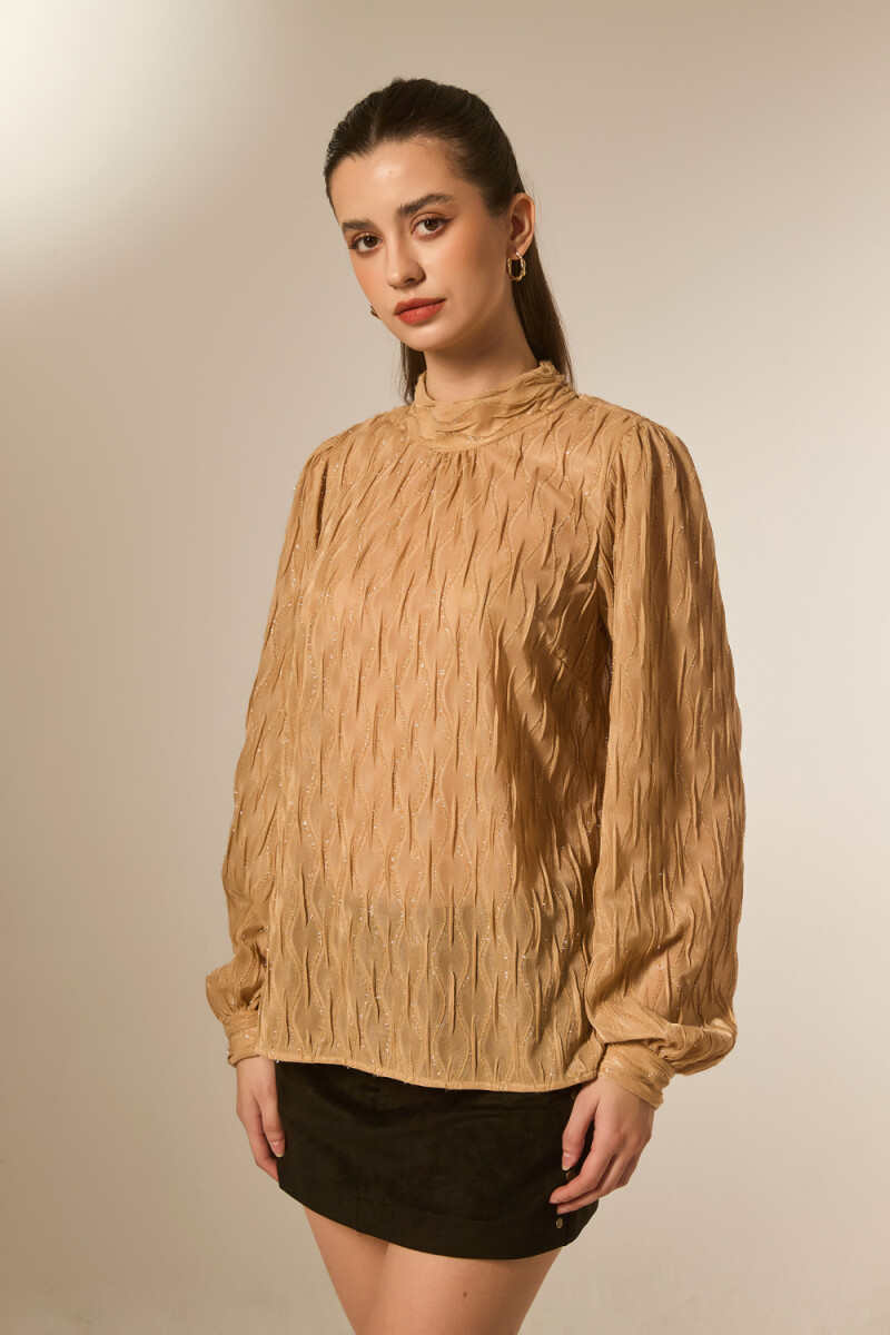 Blusa Rivane - Beige Oscuro 