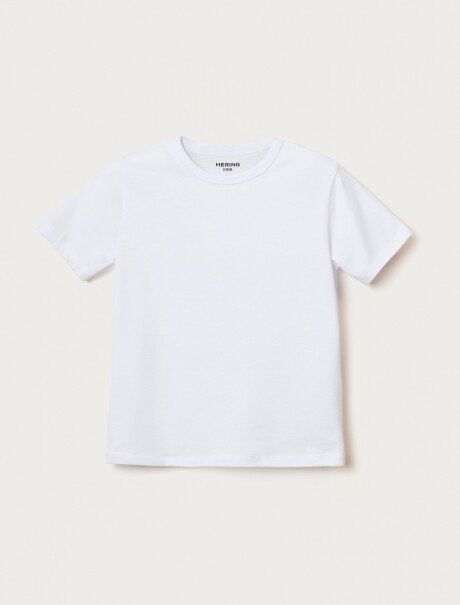 CAMISETA BÁSICA INFANTIL BLANCO