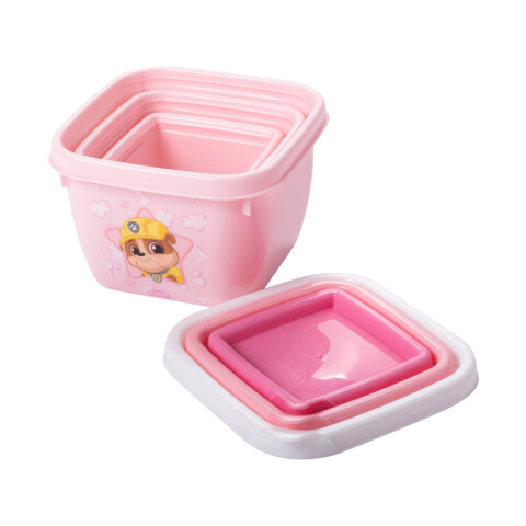 Pack x 3 Recipientes Connect Paw Patrol ROSA