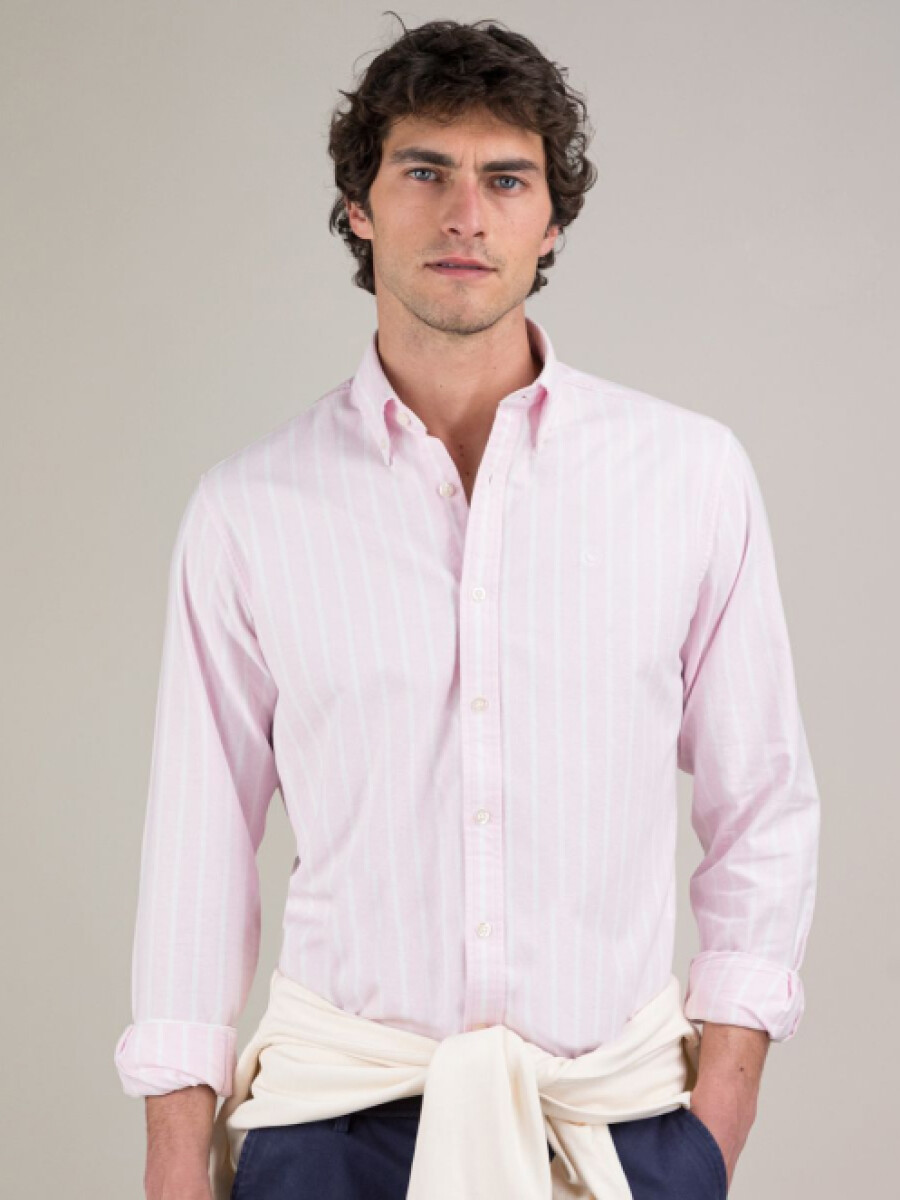 Camisa Oxford Butcher - Rosada 