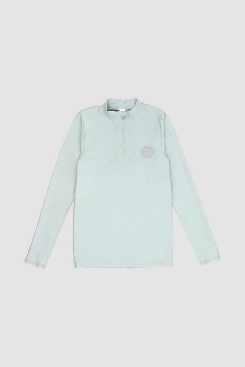 Tshirt zipper - Celeste 