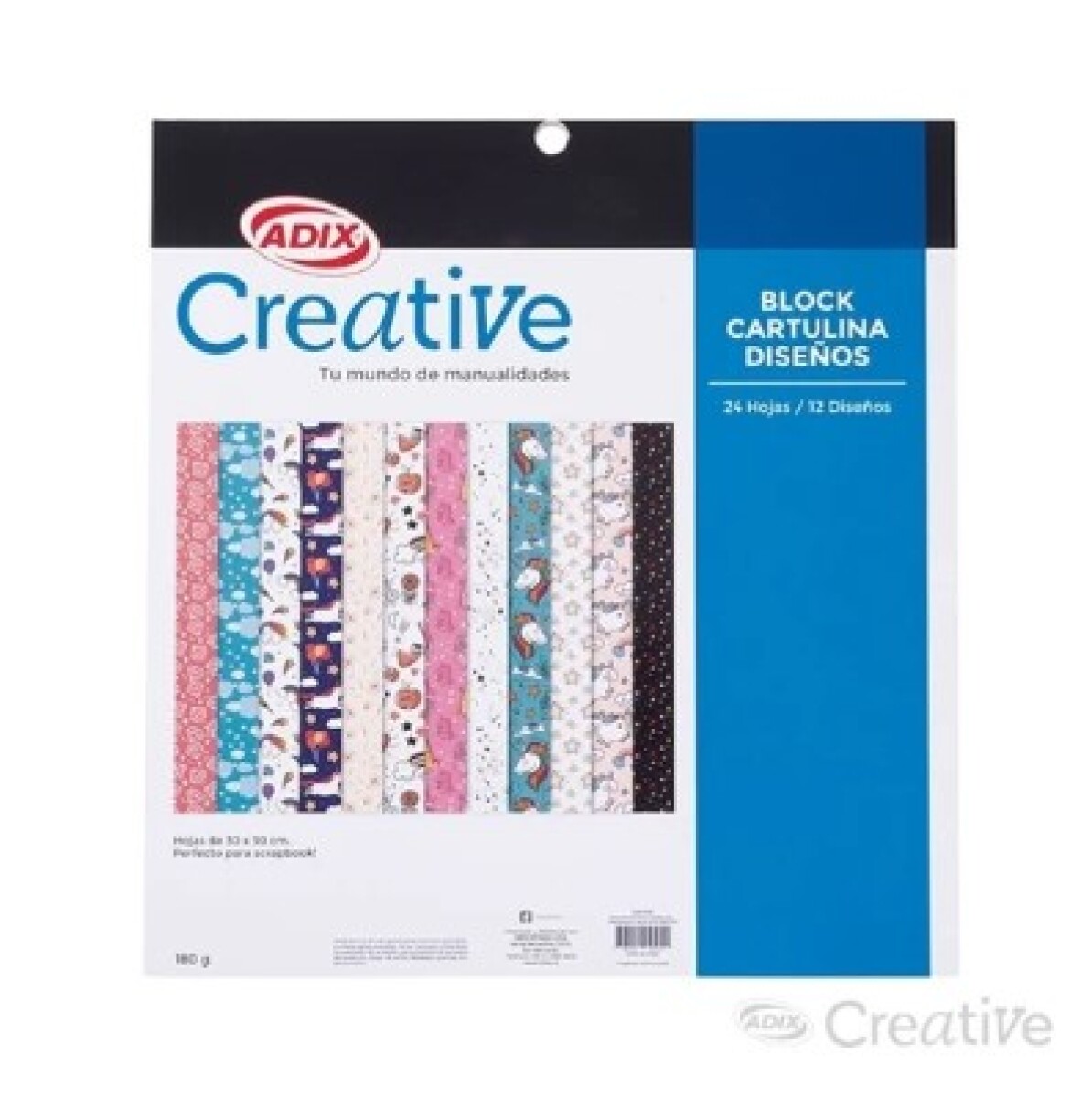 Block Creative 30x30 180 gr 24 Hojas Creative - Block Creative 30x30 180 Gr 24 Hojas Creative 