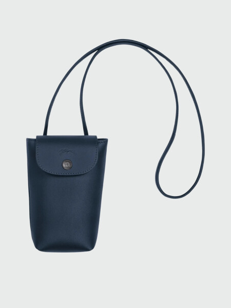 Longchamp -Funda de teléfono con cordón, Le pliage Xtra Azul