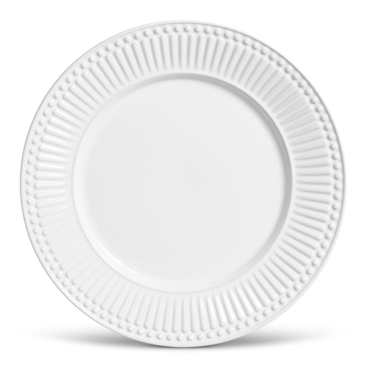 PLATO DE MESA CERAM RAVENA ROMA BLANCO PORTO D26CM 
