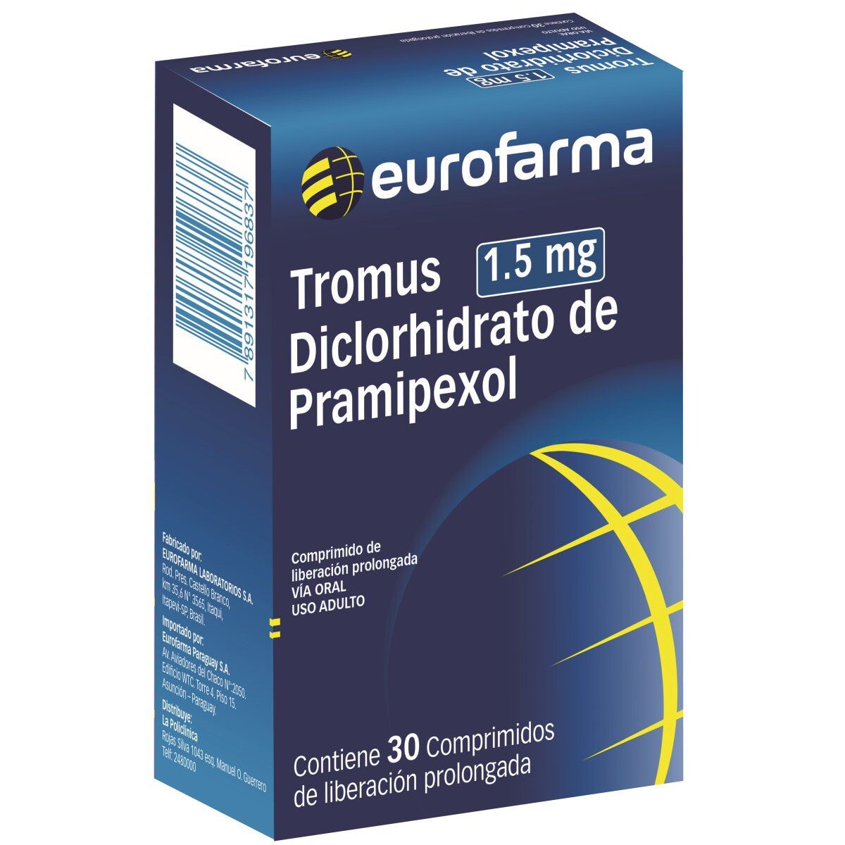 TROMUS 1.5 MG. CJ X 30 COMP. REC. 