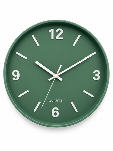 RELOJ DE PARED VERDE