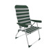 Silla de Playa Aluminio Respaldo Alto Color VERDE Rayas Silla de Playa Aluminio Respaldo Alto Color VERDE Rayas