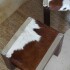 Petit Stool Cowhide claro
