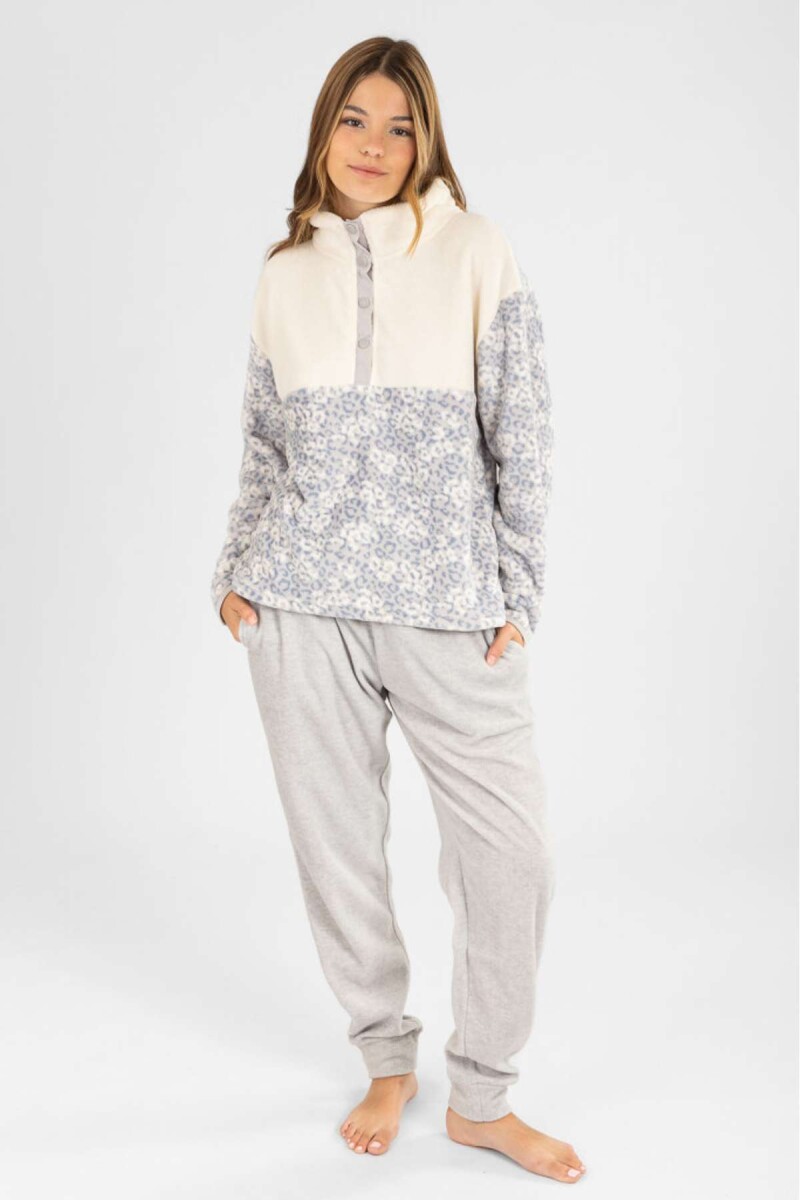 60-1621 pijama animal print - Azul 