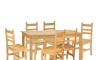 Juego De Comedor Lucia Plus 6 Sillas - Madera Natural