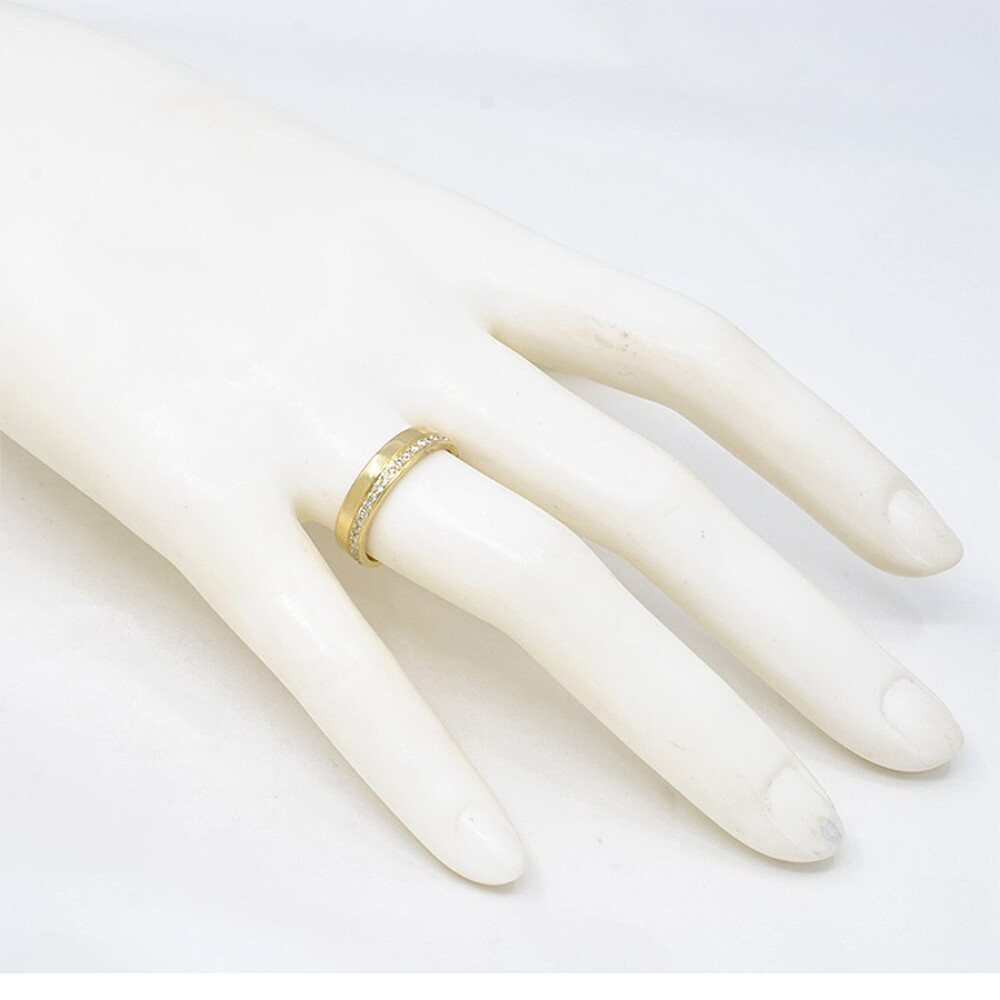 Alianza En Oro 18K Con Brillantes Alianza En Oro 18K Con Brillantes