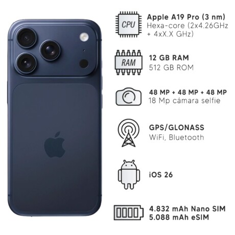 Celular iPhone 17 PRO 512 GB Celular iPhone 17 PRO 512 GB