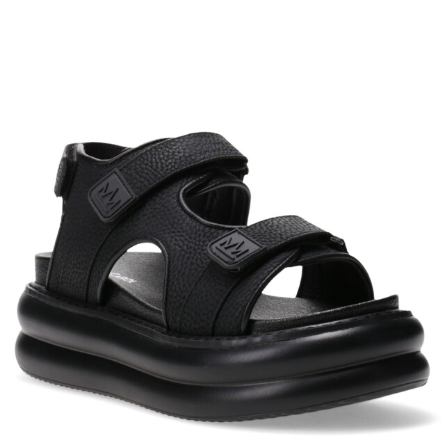 Sandalias de Mujer Miss Carol MANAROLA con tiras con velcro Negro