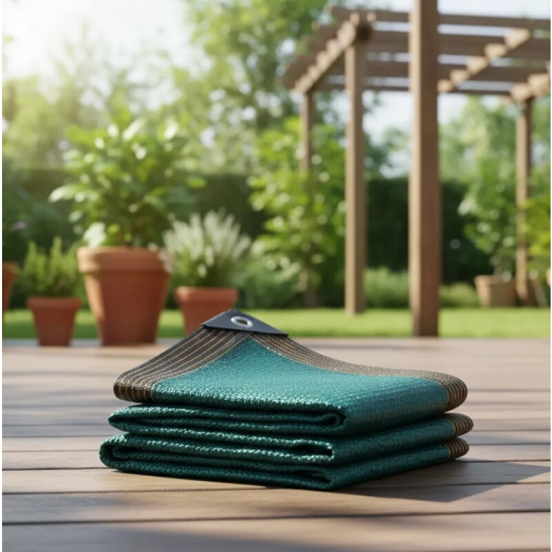 Malla Sombra Exterior Verde Máxima Privacidad 1.80 X 10m Verde