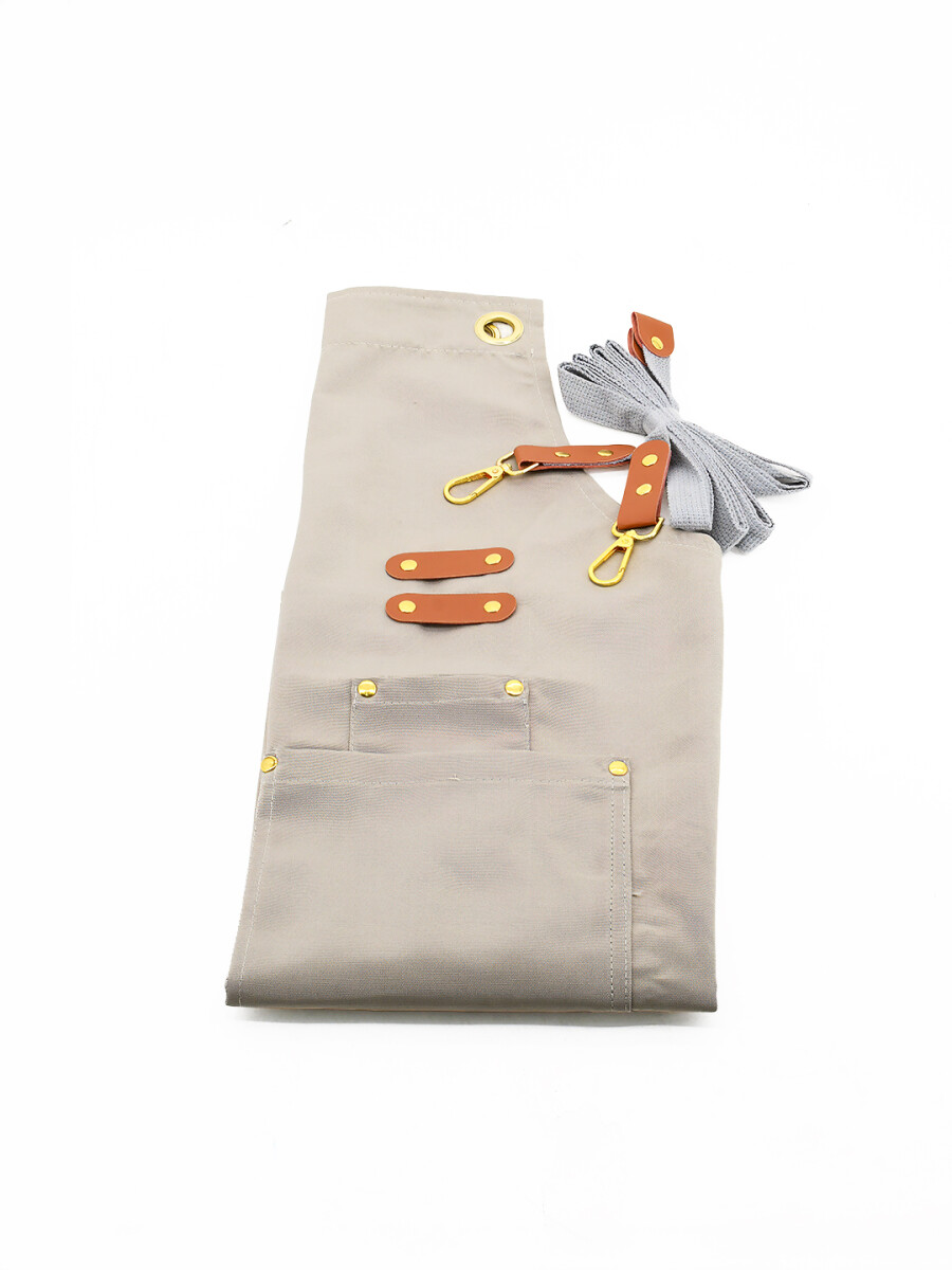 DELANTAL CANVA BEIGE - BEIGE (V) 