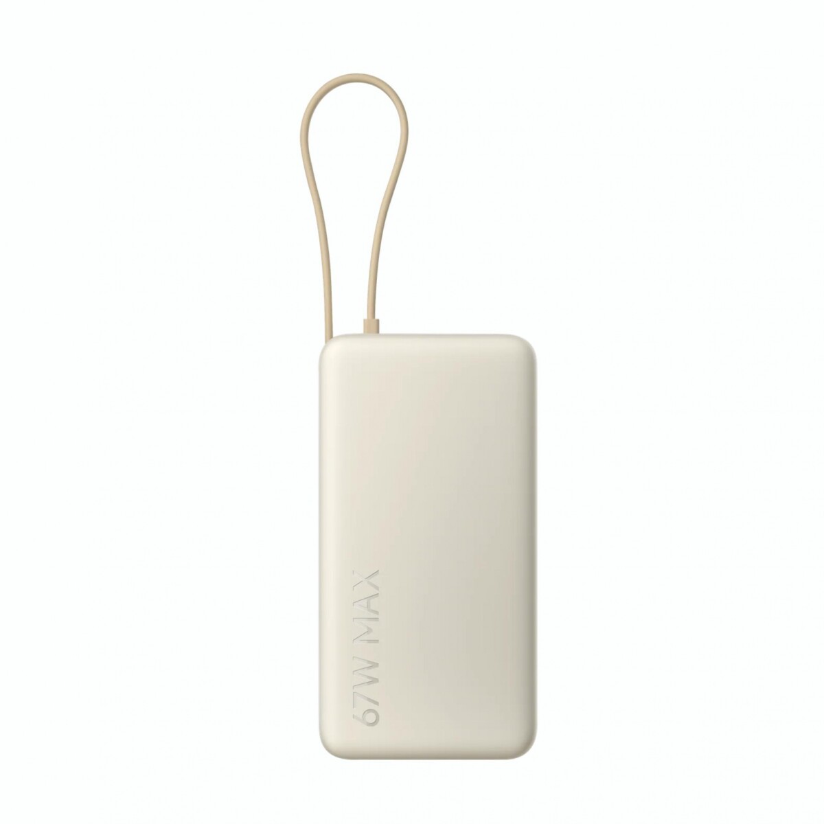 Cargador Portátil Power Bank XIAOMI 67W 20.000 mAh Cable Integrado - Tan 