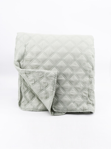 COLCHA 2 PLAZAS VERDE