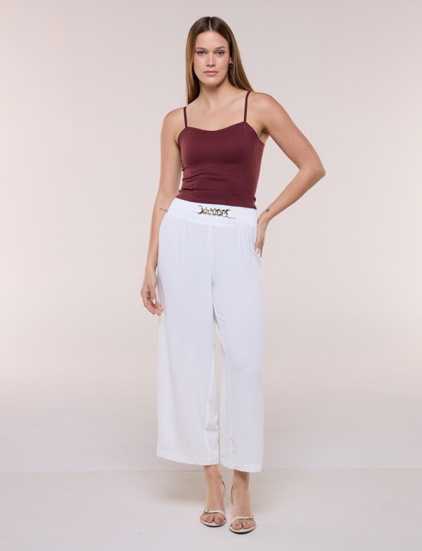 Pantalón Cadena Pull On BLANCO