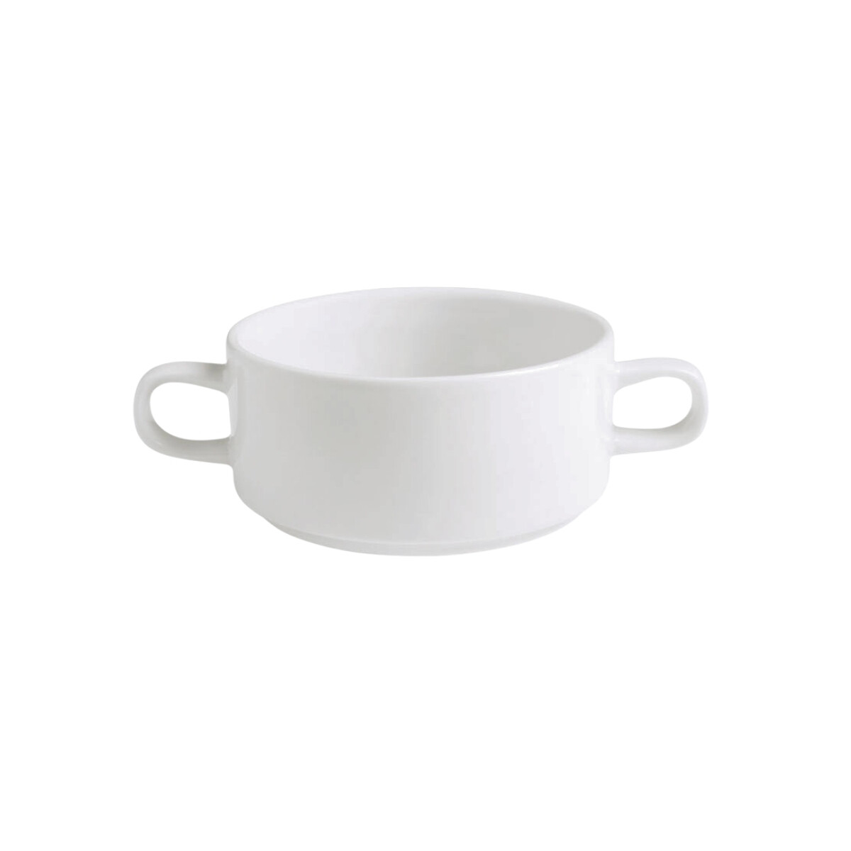 Taza Consome con Asas de Porcelana 300 ml 