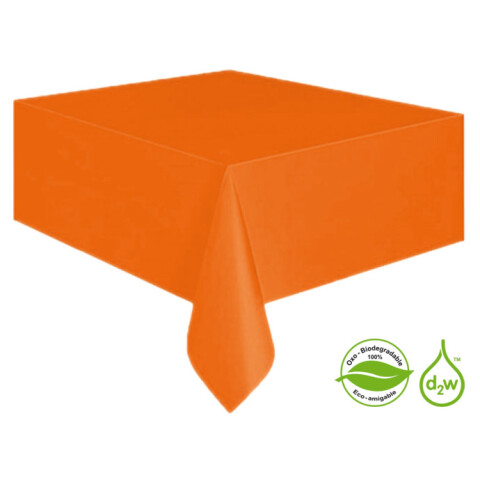 Mantel Biodegradable Rectangular Naranja