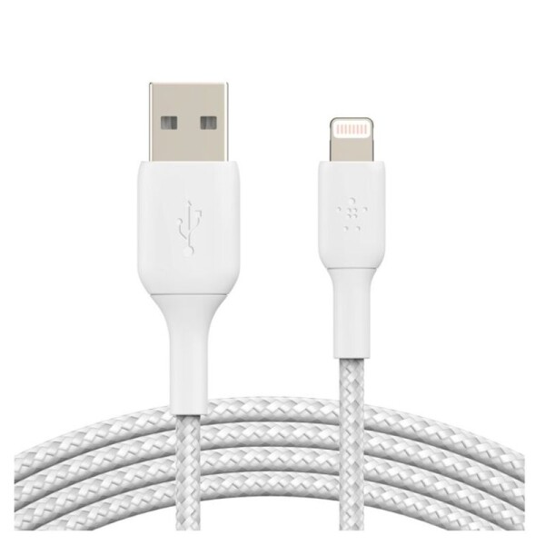 Cable Belkin USB / Lightning 1M Trenzado CAA002BT1MWH Cable Belkin USB / Lightning 1M Trenzado CAA002BT1MWH