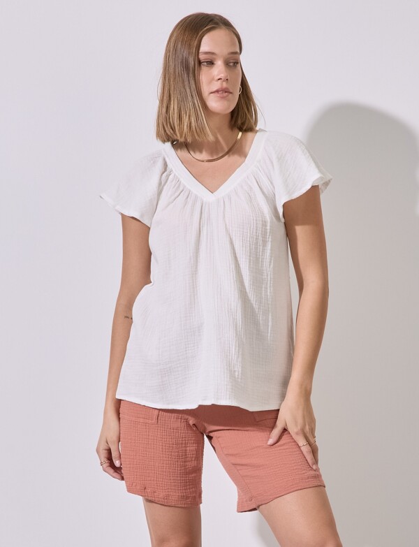 Blusa Algodón BLANCO