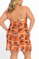 Malla con Vestido Coral