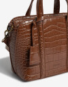 Bandoleras Bandolera Efecto Croco - Marron Chocolate