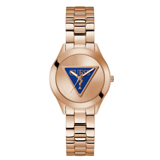 Reloj GUESS TRI PLAQUE Acero Dorado Rosada Esfera 34mm 0