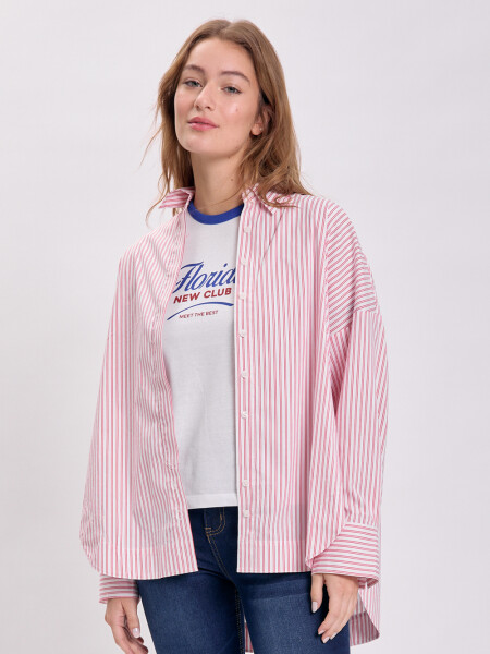 Camisa especial rayas Rojo