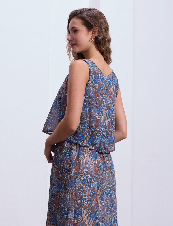 Vestido Maxi AZUL/MULTI
