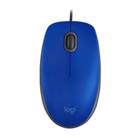 Mouse Cableado Logitech M110 Silencioso 1000dpi Azul