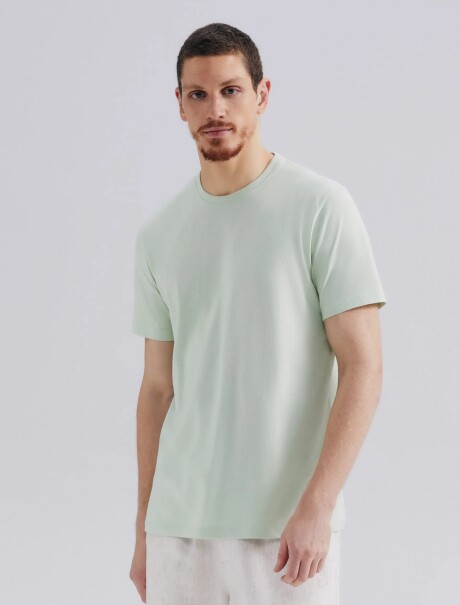 CAMISETA BÁSICA MANGA CORTA VERDE