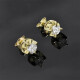 Caravanas En Oro 18K Y Brillantes Caravanas En Oro 18K Y Brillantes