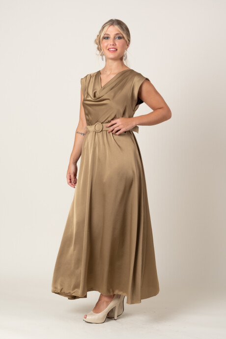 VESTIDO GLADYS Tostado