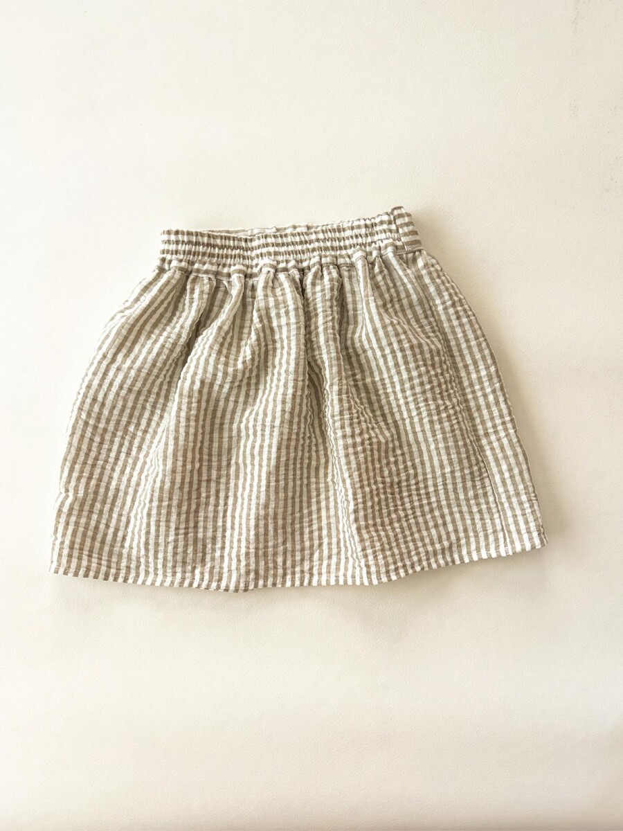 Pollera rayas beige Pollera rayas beige
