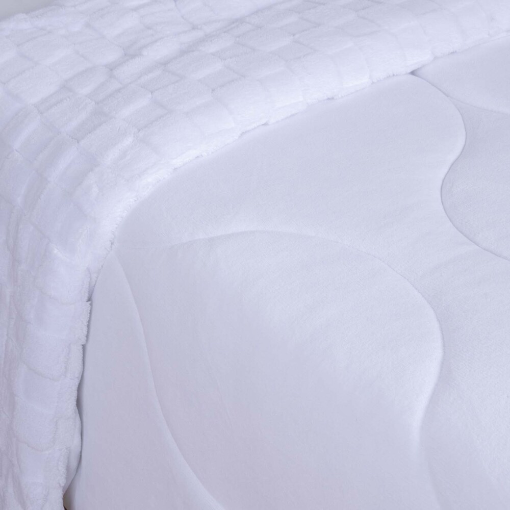 ACOLCHADO 2 PLAZAS ALGODON BLANCO SNOW