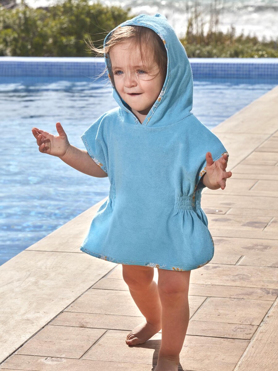 Capa De Terry Azul Claro