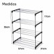 Organizador Calzado Zapatera Estanteria Zapatos Apilable Multi Nivel Rack Metal Plastico Organizador Calzado Zapatera Estanteria Zapatos Apilable Multi Nivel Rack Metal Plastico