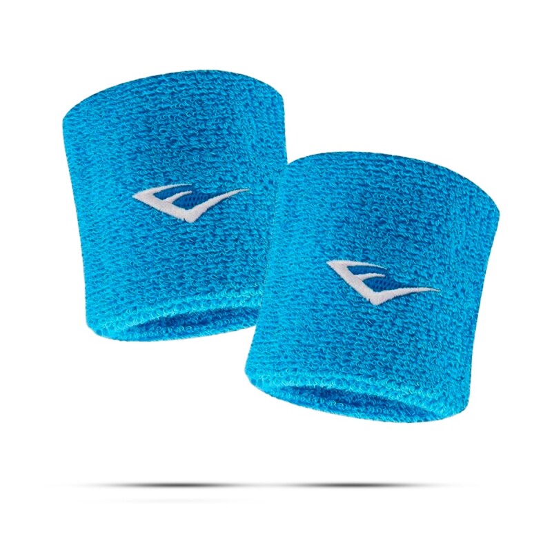 Muñequeras Deportivas Absorventes Everlast Cyan Celeste